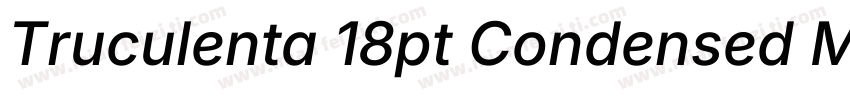 Truculenta 18pt Condensed Medium字体转换